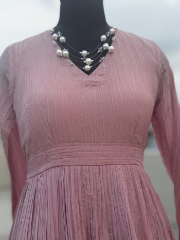 Baby Pink Silk Gown